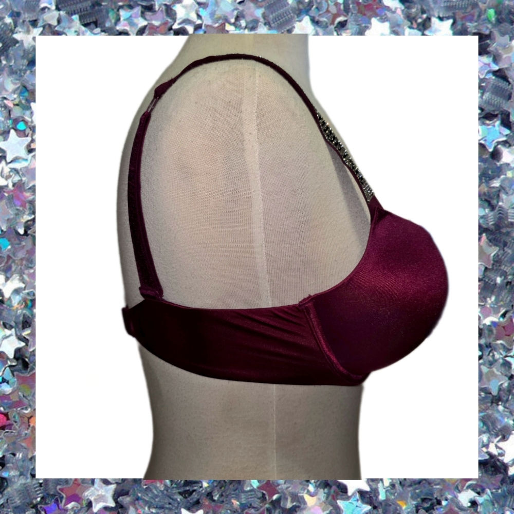 Victoria’s Secret Shine Strap Bombshell Add 2 Cup Bra - 32D Kir - Picture 4 of 9